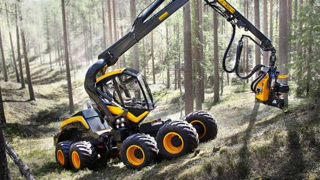 Ponsse’s Scorpion wood harvester.