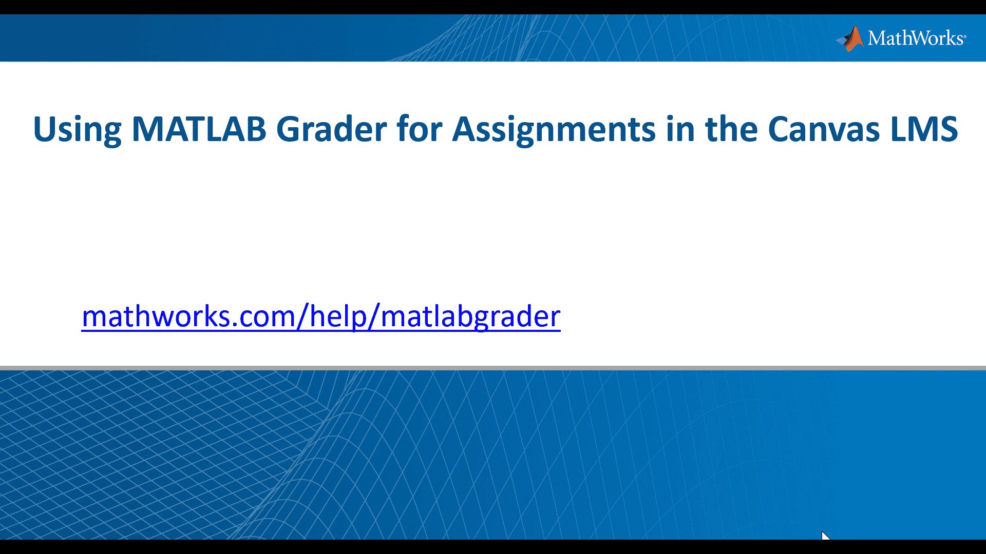 Learn how instructors can add automatically graded MATLAB-based assignments to their Canvas learning management system using MATLAB Grader.