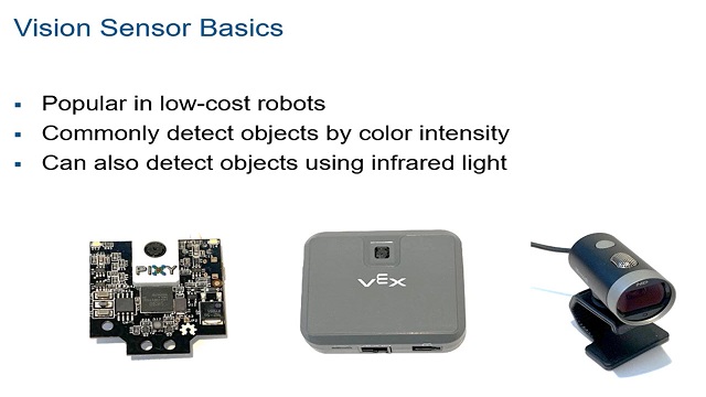 Learn how to program vision sensors to be integrated into robot autonomy algorithms such as object tracking and automatic object grasping.