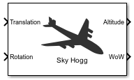 Simulation 3D Aircraft block icon