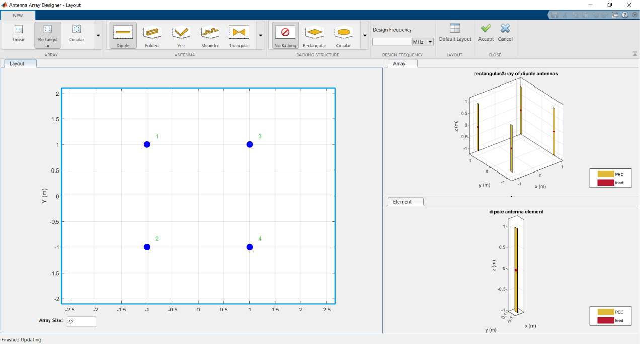 Antenna Array Designer app