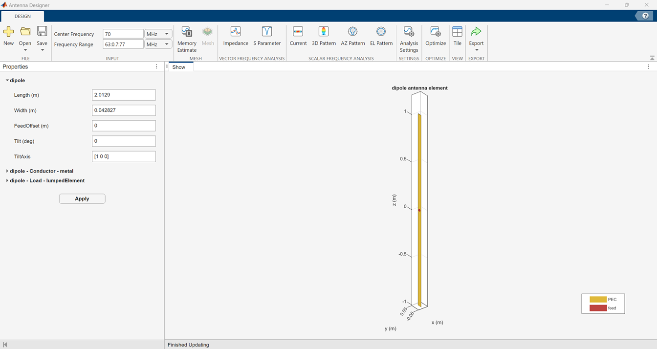 Antenna Designer app