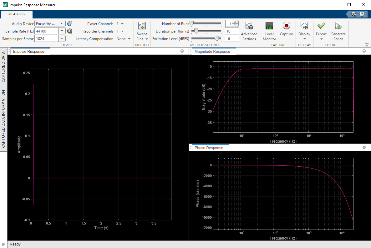 Impulse Response Measurer app