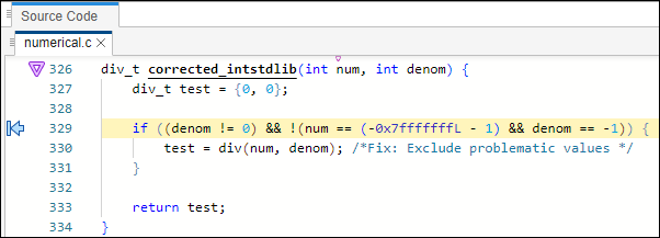 Expanded macro in the Source Code pane.