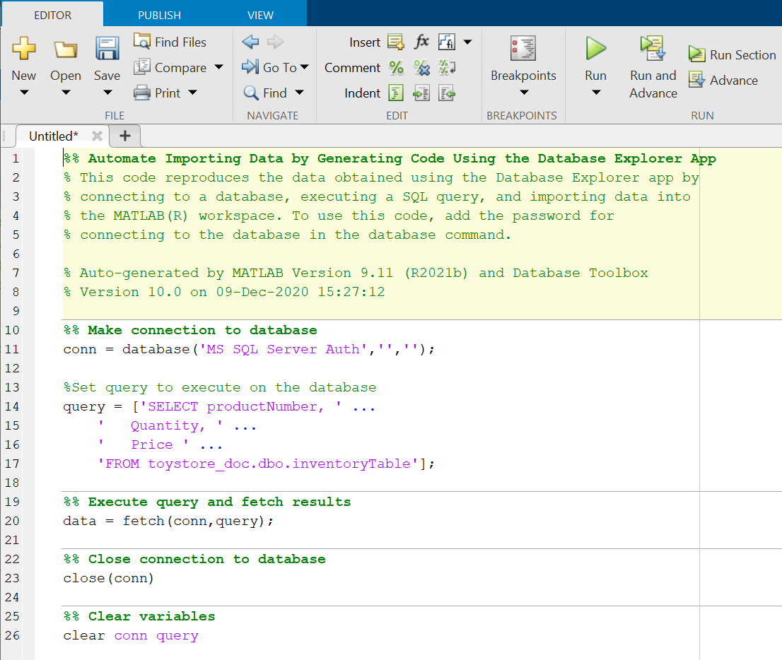 display script files matlab 2012