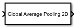 Global Average Pooling 2D Layer block