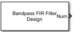 Bandpass FIR Filter Design block icon