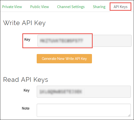 Write API Key