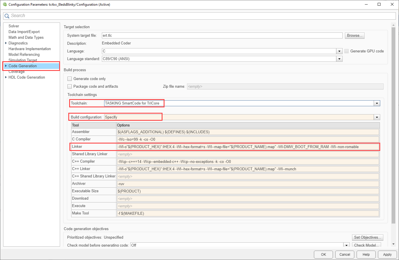 Configure the model to boot from RAM