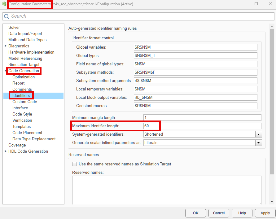 Change identifier length to avoid linker error