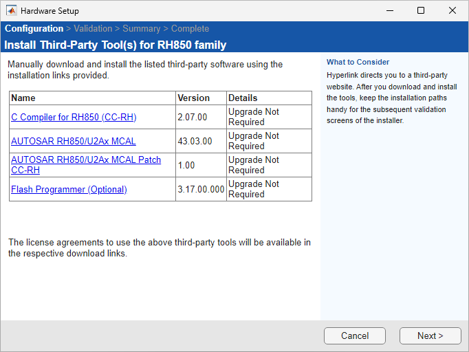 Install third party tools