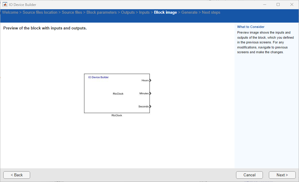 model diagram with output