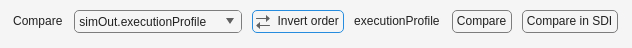 Section of Comparison panel with controls and workspace variable name after inversion of comparison order.