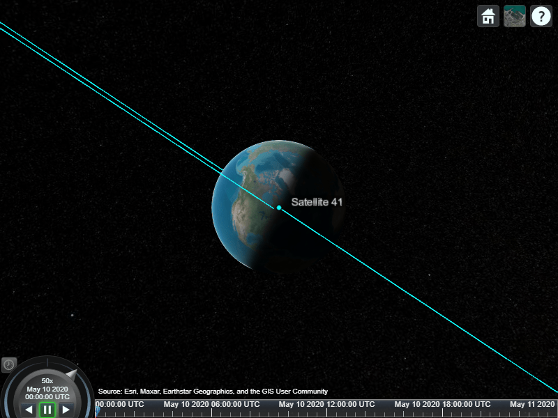 Scenario viewer output with Satellite 41