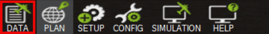 Data button of Mission Planner.