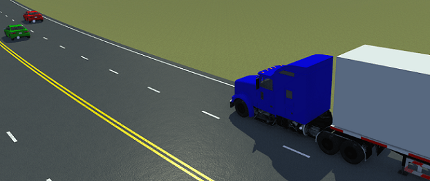 Lane-Keeping System for Self-Driving Trucks