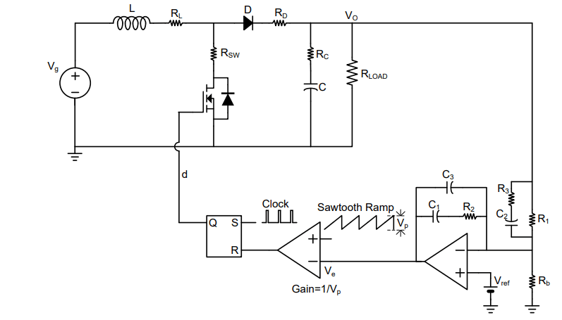 Power train and compensator circuit