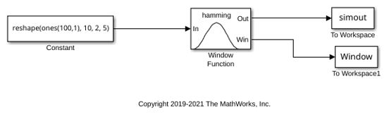 Generate and Apply Hamming Window