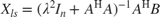 $$X_{ls} = (\lambda^2I_n + A^\mathrm{H}A)^{-1}A^\mathrm{H}B$$