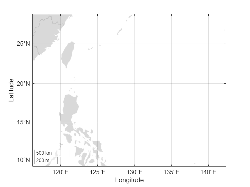 Figure contains an axes object with type geoaxes. The geoaxes object is empty.