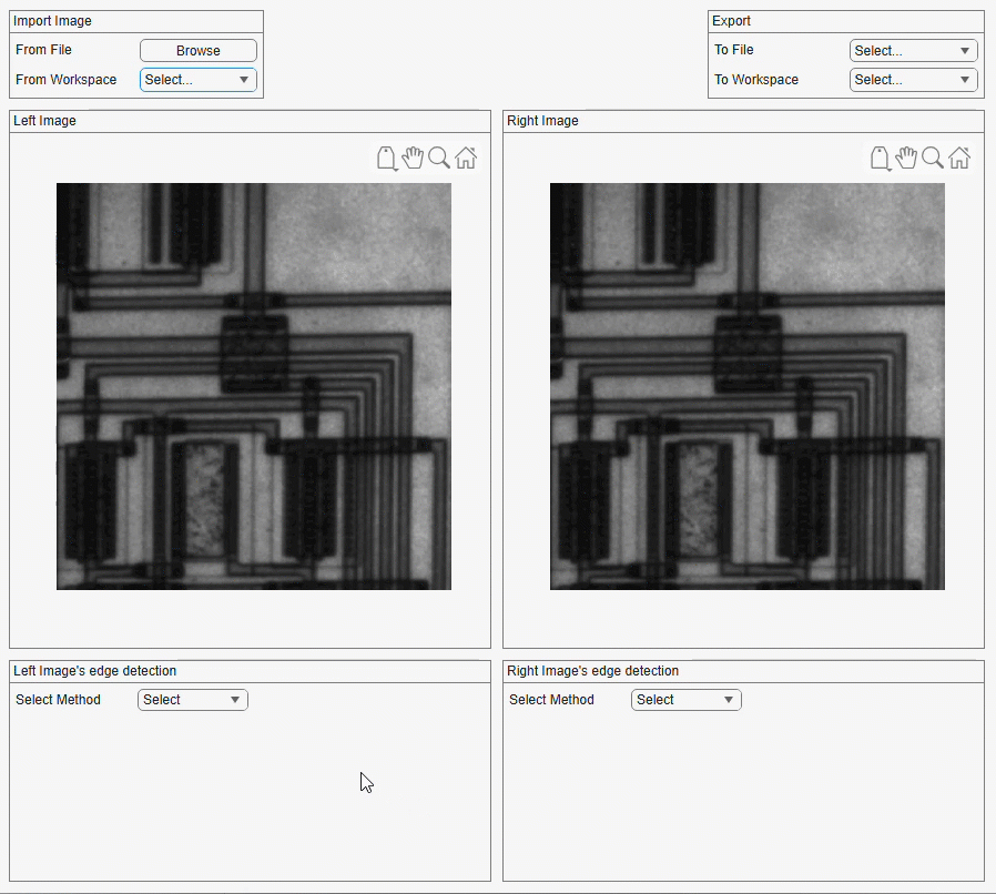 Create an App for Comparing Edge Detection Methods