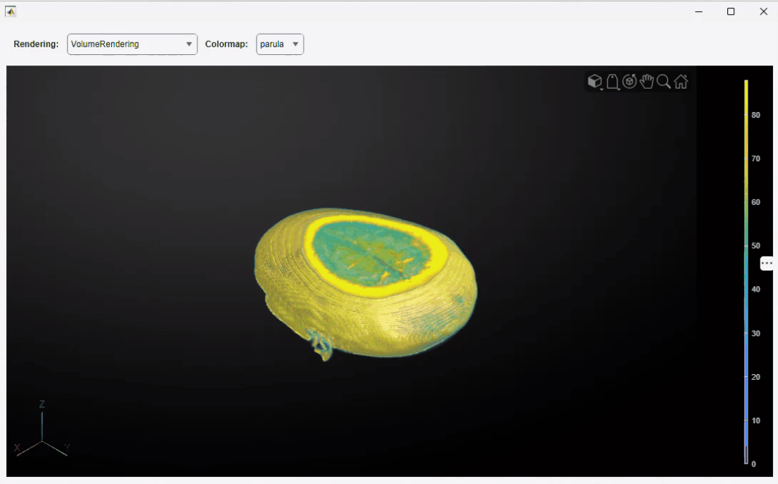 Explore 3-D Volume Data Using Custom Volume Exploration Tool