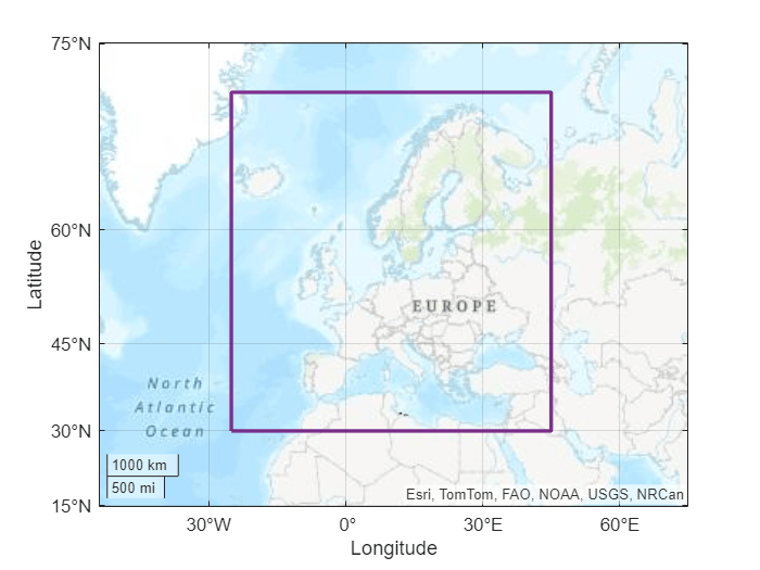 Figure contains an axes object with type geoaxes. The geoaxes object contains an object of type polygon.