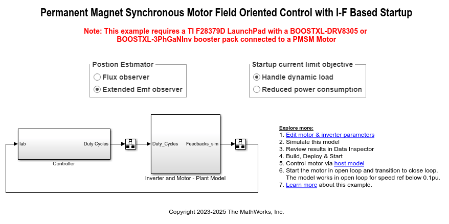Sensorless Field-Oriented Control of PMSM Using I-F Control-Based Startup