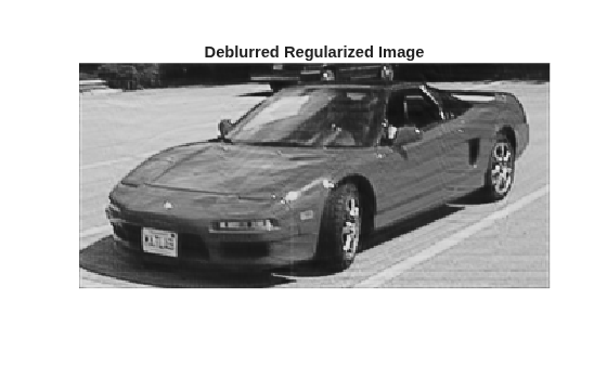 Deblurred regularized image with smoother restoration