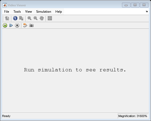 Figure Video Viewer contains an axes object and other objects of type uiflowcontainer, uimenu, uitoolbar. The hidden axes object contains an object of type image.