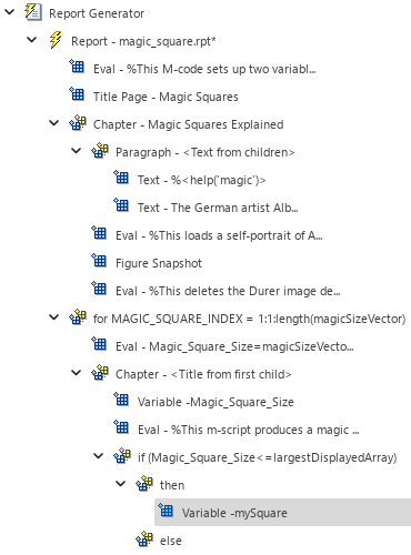 Outline in left pane with Variable component selected