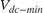 $V_{dc-min}$