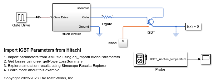 Import IGBT Parameters from Hitachi