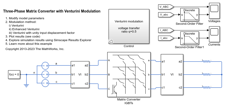 Three-Phase Matrix Converter with Venturini Modulation