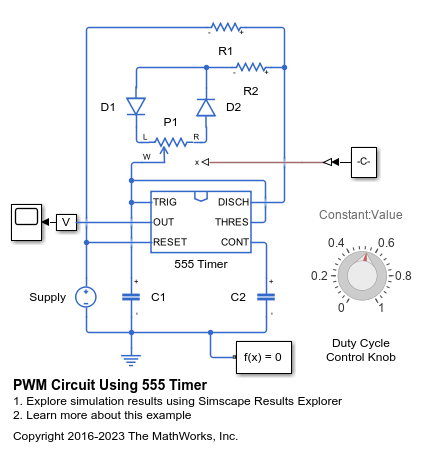 PWM Circuit Using 555 Timer