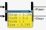 Port value labels with element values