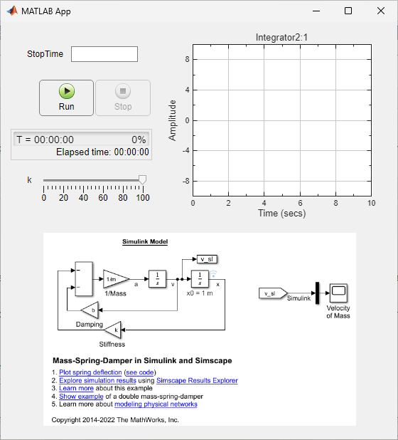 Control a Simulink Simulation with App Designer