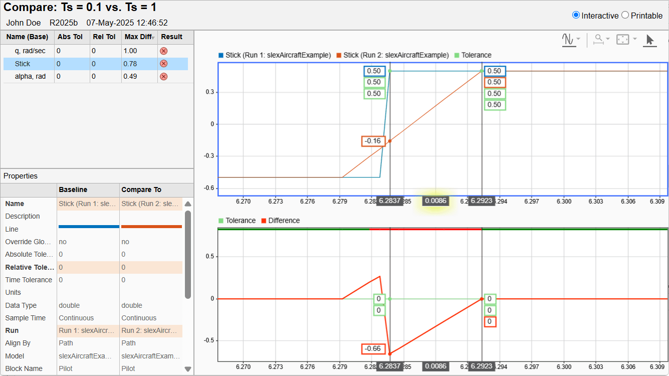 Create Interactive Comparison Reports