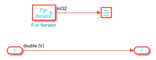 The contents of the for-iterator subsystem inside the subsystem named EGO Sensor.