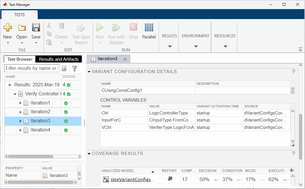 Collect Coverage for Variant Models During Simulation Using Variant Configurations