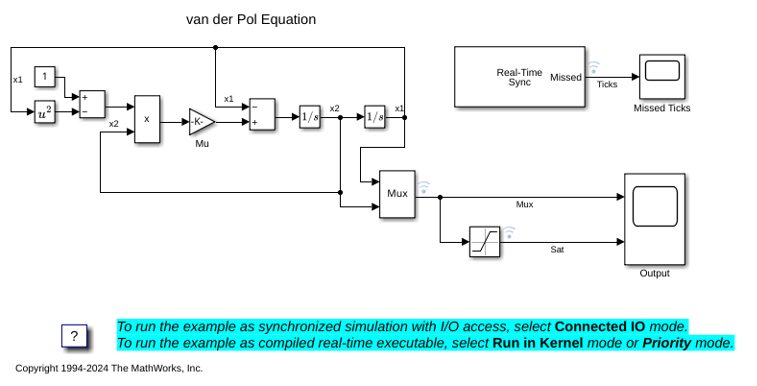 Real-Time Van der Pol Simulation