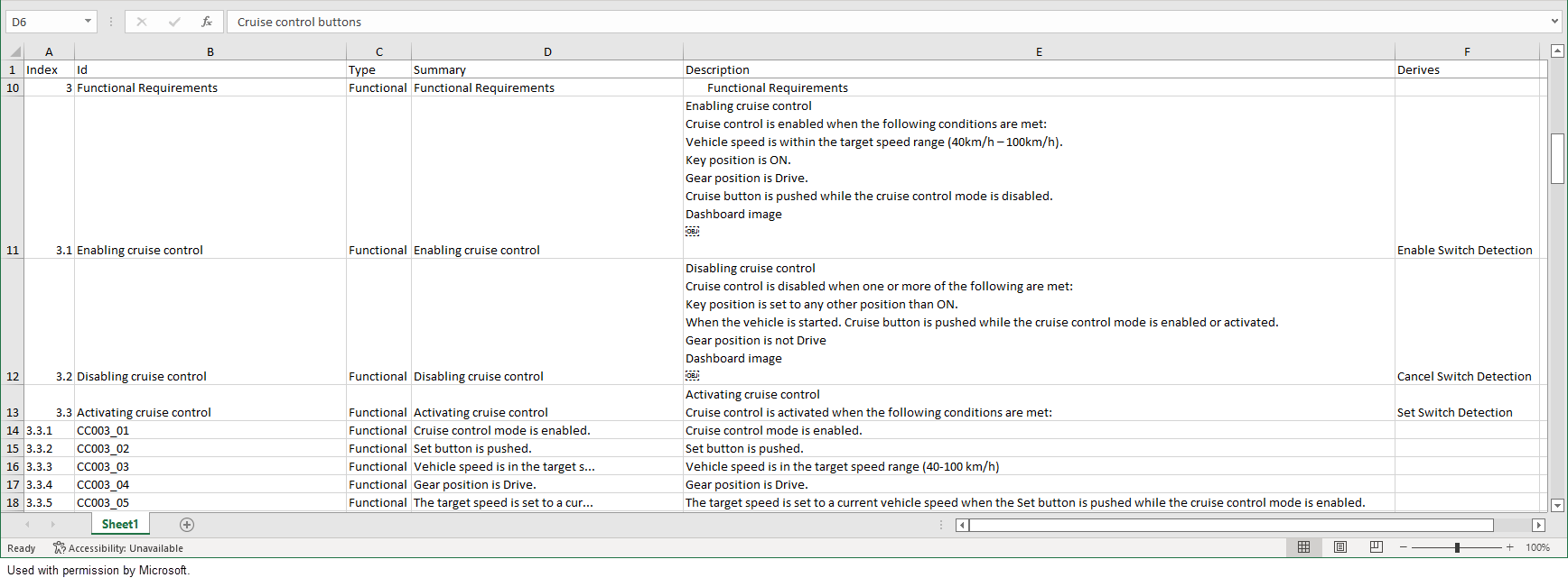 Export Requirement and Link Information to Excel