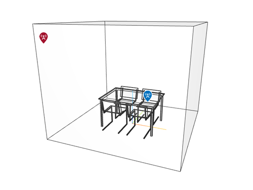 The same Site Viewer with a transmitter site and receiver site