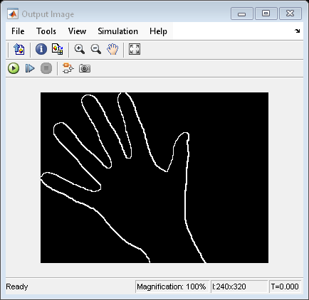 Boundary Extraction of Binary Image