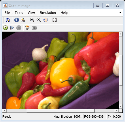 Rotate an Image in Simulink