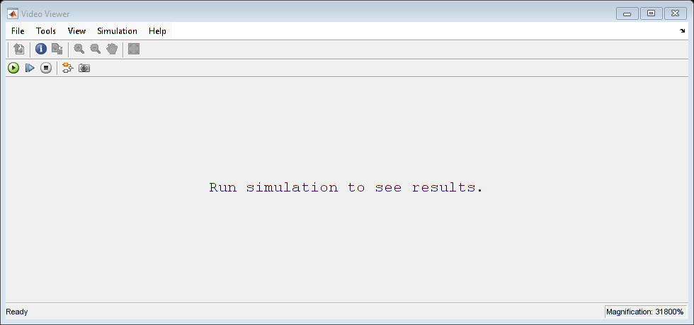 Figure Video Viewer contains an axes object and other objects of type uiflowcontainer, uimenu, uitoolbar. The axes object contains an object of type image.