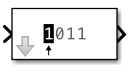 Extract MSB block with one input and one output port.
