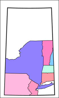 Choropleth map for an area within a UTM zone