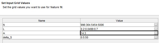 CAGE feature fill wizard.