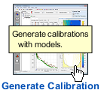 Icon with text ‘Generate Calibration’ and tooltip reading ‘Generate calibrations with models.